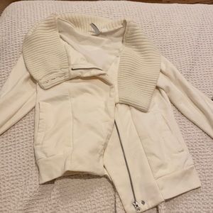 beautiful cream zip up